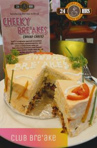 Bread cakes at cheeky cafe vivin suites